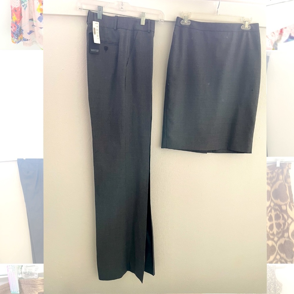 J Crew Hutton Trousers Gray NWT